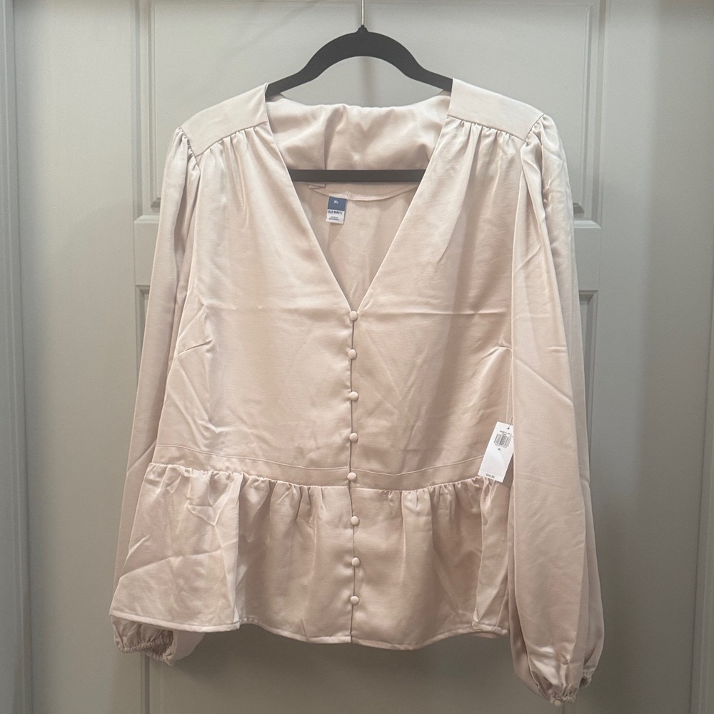 Elegant Champagne Blouse